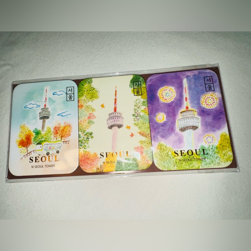 Namsan N Seoul Tower Magnet Set of 3